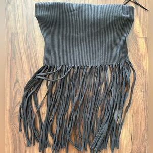 Zara fringe crop top. Brown size M